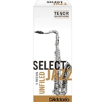 D'Addario Select Jazz Tenor Sax Reeds 2 Medium Unfiled, 5-pack RRS05TSX2M