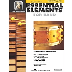Essential Elements for Band - Percussion/Keyboard Percussion Book 1 with EEi