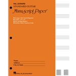 Guitar Manuscript Paper Standard  With Gold Cover 00704357