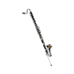 Jupiter Bass Clarinet, Two-Piece ABS Resin Body w/ Adjustable Floor Peg, Multi-Section Wood Case. JBC1000N