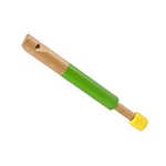 Green Tones Wood whistle, 7" length, with slide. 3780
