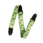 Levy's 1.5" Kids Guitar Strap With Dinosaur Camo Design and Black Leather Ends MPJR-003