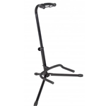 Rok-It Tubular Guitar Stand to Hold Electric or Acoustic Guitars. Padded Body and Neck Cradle. RI-GTRSTD-1