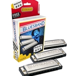 Hohner Bluesband Pro Pack harmonica 3-pack. Keys G, A, and C. 3P1501BX