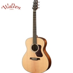 Walden G550E Natura Solid Spruce Top Grand Auditorium Acoustic Electric Guitar - Open Pore Satin MG-20 Active Electronics with Bag