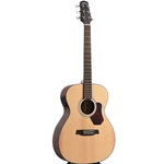 Walden O550E Natura Solid Spruce Top Orchestra Acoustic Electric Guitar - Open Pore Satin MG20 Active Electronics with Bag