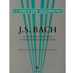 JS Bach 15 Two-Part Inventions for Two Saxophones (Classics for Saxophone)