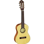 Ortega 4/4 Size Classical Guitar Slim Neck Spruce Top Includes Bag R121SN