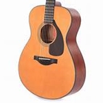 Yamaha FG Red Label Series Small Body Folk Acoustic Guitar, Made in Japan, Solid Sitka Spruce Top, Solid Mahogany Back & Sides, Hard Case Included, Vintage Natural Finish FS5