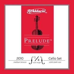 D'Addario Prelude 1/4 Cello String Set Medium Tension J101014M