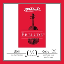 D'Addario Prelude 4/4 Cello Single A String Medium Tension J101144M