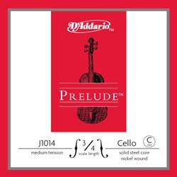 D'Addario Prelude 3/4 Cello Single C String Medium Tension J101434M