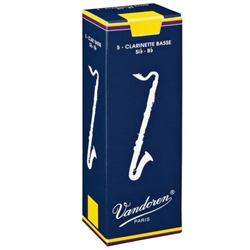 Vandoren Bass Clarinet Reeds Traditional #2 5-pack CR122