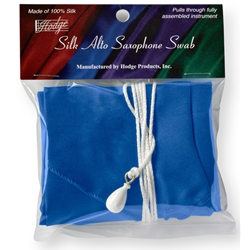 Hodge Alto Sax Swab, Blue Silk ASB2