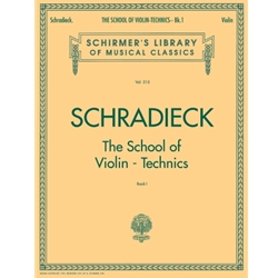 Schradieck, The School of Violin- Technics, Book 1