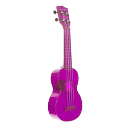 Kala Waterman Soprano Ukulele, Fluorescent Purple KA-SWF-PL
