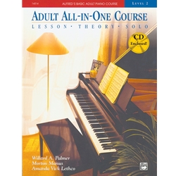 Alfred's Basic Adult Piano Course, All-In-One Level 2 W/CD
