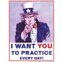 Uncle Sam "I Want You to Practice" Poster 00646007