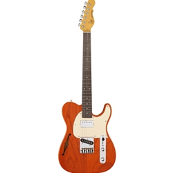 G&L Tribute ASAT Classic Bluesboy Semi-hollow Electric Guitar - Clear Orange TI-ACB-S61R46M76