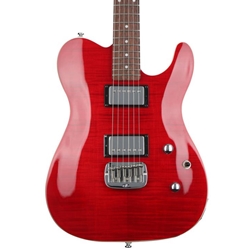 G&L Tribute ASAT Deluxe Carved Top Electric Guitar - Trans Red TI-ASTD-C38R42R0
