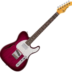 G&L Tribute ASAT Classic Bluesboy Semi-hollow Electric Guitar - Redburst TI-ACB-S61R23R36