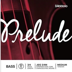 D'Addario Prelude Single 3/4  D Bass String J61234M